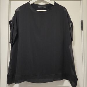 Zara Black Short Sleeve Top